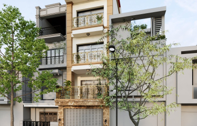 Thiết kế và thi công nhà phố tại Quang Minh, Mê Linh, Vĩnh Phúc